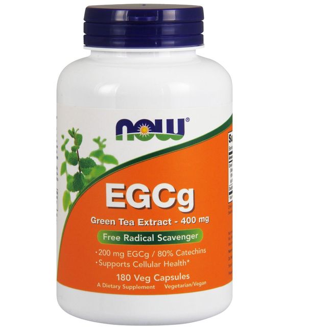 NOW Foods EGCg Green Tea Extract, 400 mg, 180 Veg Capsules