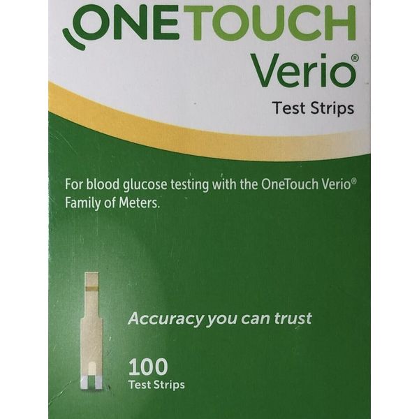 100 OneTouch Verio Test Strips EXP  02/2024++  , MINT CONDITION , SHIP FREE