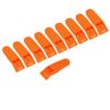 Lomo Orange Plastic Marine Safety Whistles - 10 Pack