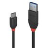 Lindy 0.5m USB 3.1 Type A to C Cable 3A, Black Line