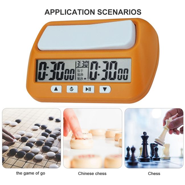 LEAP Digital Professional Chess Clock Count Up Down Timer Sports Electronic  Chess Clock I-GO Competition Board Game Chess Watch