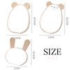 Queen-b Tabletop Mirror, Animal, Cute, Wooden Makeup Mirror, Stand, Mirror, Makeup, Cosmetics, Beauty, Animal, Interior, Gift, Bear