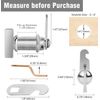 Thumb Operated Offset Cam Lock, 1-3/8” RV Storage Locks 5PCS Cabinet Locks 5PCS