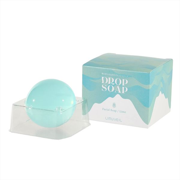 Rim Veil DROP Soap Lime Face Wash Soap Sensitive Skin Dry Skin Ceramide Hyaluronic Acid Collagen Body Soap