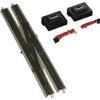 Bachmann Industries E-Z Track 6 Single Crossover Turnout - Right (1/card) N Scale, Grey