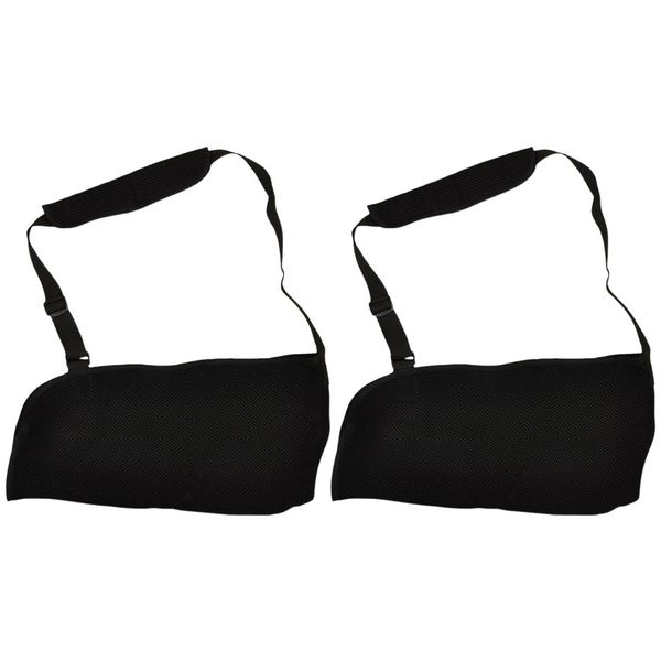 2 Pieces Arm Sling, Adjustable Finger Sling, Mesh Breathable Forearm Sling, Shoulder, Neck and Wrist Brace for Arm, Wrist, Elbow Fractures and Dislocations