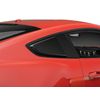 MP Concepts Quarter Window Scoops; Gloss Black Compatible for 15-23 Mustang Fastback