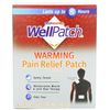 Wellpatch Deep Heating Warming Patch Pain Relief Odor Free 4 x 5 Inch Large 4ct