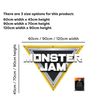 Monster Jam Wall Sticker - Logo Decal Wall Art (60cm Width x 45cm Height)