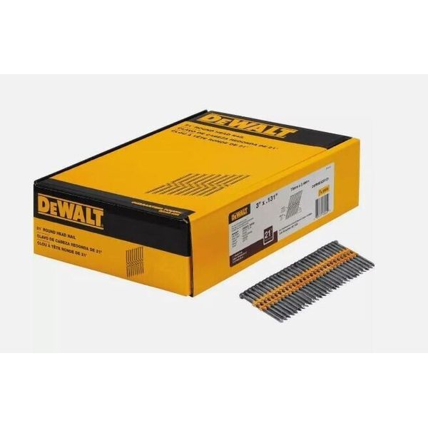 DEWALT DWRHS10D131 Framing Nails 3 in. x 131 in. Full Round Head 2000 Box NEW