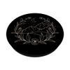 Boho Mountain Moon Night Botanical Floral Design PopSockets Standard PopGrip