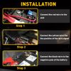 2x LED DRL Light Amber Turn Signal Strip 60CM Sequential Flexible Headlight Flow