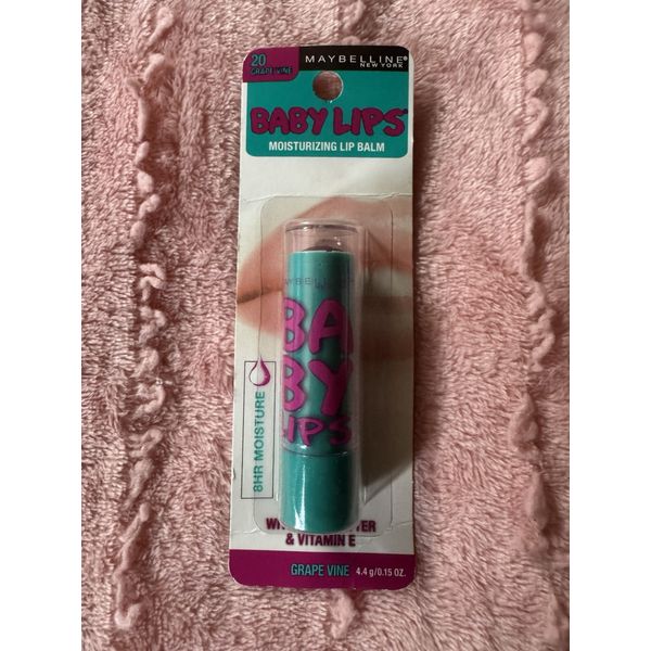 Maybelline Baby Lips #20 GRAPE VINE Moisturizing w/Shea Butter Lip Balm NEW