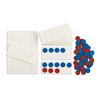 edxeducation Ten Frame Classroom Set - Maths Resources for Kids - 16 Plastic Ten Frames - 160 Counters - Classroom Maths Supplies