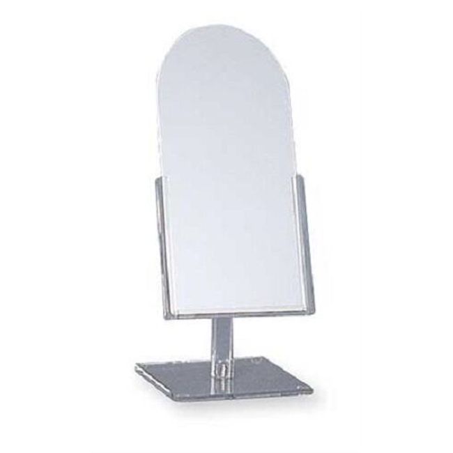 Tilting Mirror Countertop Glass Jewelry Display Make Up 14" T x 6" Wide Arched