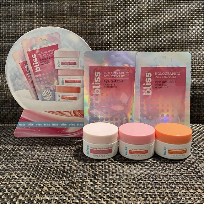 Bliss Gift Set Whipped, Overnight & Enzyme Wash off masks + Foil Eye Masks