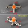 Secbolt Pressure Switch Manifold Regulator Gauges Air Compressor Pressure Switch Control Valve 90-120PSI (Horizontal Switch)