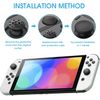 Replacement Button Caps for Switch Joycon, 4PCS Thumbsticks Protector Covers for Switch/Lite Black Silicone Protective Accessories for Joystick 3D Grips Caps