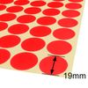 1,050 x Silver Sticky Dots - 19mm - Round Colour Coding Dot Stickers - 15 Sheets