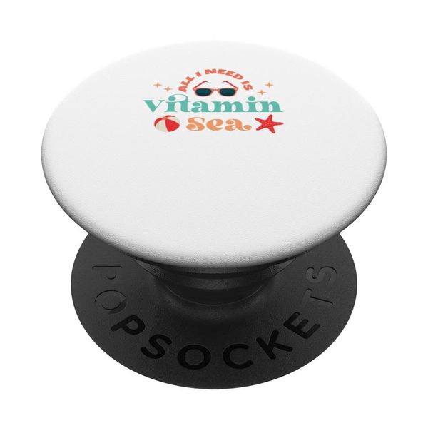 Vitamin D Ocean Beach Summer Holiday PopSockets Swappable PopGrip