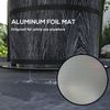 Outsunny Smokeless Fire Pit with Mat, 20" Firepit, Magnesium Oxide, Black