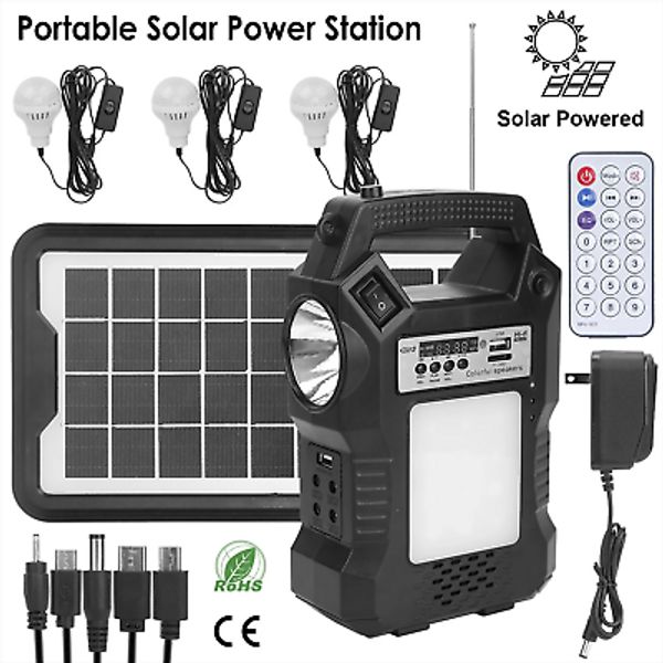 Power Station Solar Generator Panel Power Bank Outlet Camping Emergency Portable