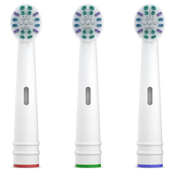 Equate EasyFex Flossing Replacement Toothbrush Heads For Age 3 & Under, 3 Count