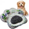 Paw Shaped Snuffle Mat 29"X29" for Small, Medium, Big Size Dogs, Cats; Interacti