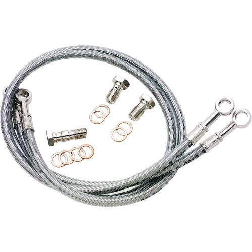 Galfer Front Brake Line Kit (2 Line) Compatible With 04-06 YAMAHA FZ6