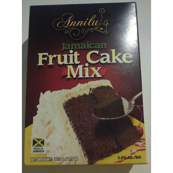 Jamaican Fruit Cake Mix - Annilu 1.7 Lb - Product of Jamaican