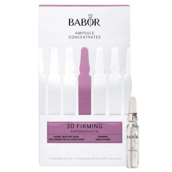 BABOR 3D Firming, Anti-Aging Serum Ampullen für das Gesicht, Mit Hyaluronsäure für mehr Festigkeit, Vegane Formel, Ampoule Concentrates, 7 x 2 ml Auffrischende