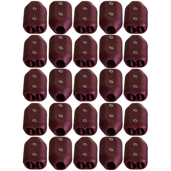 5/8 Inch E-Z-TY Reusable Rope Clamps - Twenty Five (25) Pack Size (Red)