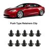 Push Type Retainers Clip, Push Rivets Car Clips High Temperature Resistant 10PCS for Tesla Model 3 Y