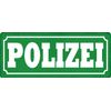 Blechschild 27x10cm gewölbt Polizei Sprüche Deko Geschenk Schild