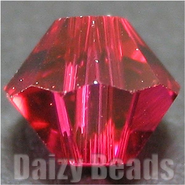 [Daisy Beads] [Premium Swarovski Beads] #5301/5328 0.2 inches (4 mm) Ruby (Ruby) Approx. 50 pcs