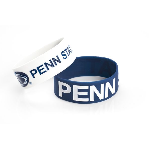 NCAA Penn State Nittany Lions Silicone Rubber Bracelet, 2-Pack