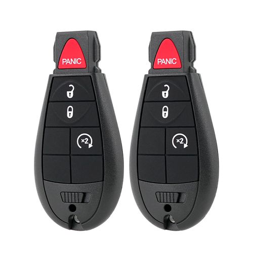 GQ4-53T Key Fob Remote Key Replacement for Dodge Ram 1500 2013 2014 2015 2016 2017 2018 2019 2020 2021 2022 2500 3500 Ram Truck Pickup Keyless Entry Remote (Pack of 2)