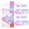 Kids PLASTERS 60 Pack-Unicorn Rainbow PLASTERS - Fun PLASTERS for Children- 2 Sizes