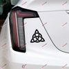 2X Black 4'' Celtic Trinity Knot Symbol Decal Sticker Car Vinyl