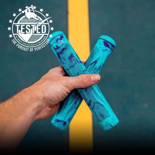 Root Root Unisex - Adult Industries R2 Pro Scooter Grips, Aqua Purple, One Size