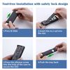 10Gbps M.2 NVME SATA Mobile External SSD Adapter Case USB 3.2 Gen2 Hub,Black