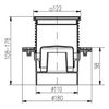 Duschablauf Badablauf Edelstahl 122x122 mm DN 110 421