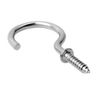 nuoshen 75 Pieces Multi-Size Ceiling Hooks,Nickel Plated Metal Screw-in Ceiling Cup Hook