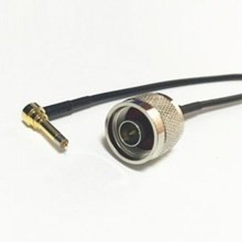 N Male Plug Switch MS156 Right Angle pigtail cable test probe leads RG174 20CM 8" Ships Quickly From USA