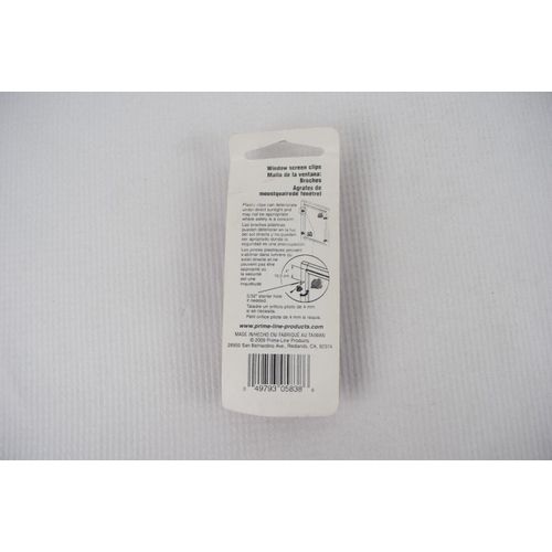 Prime Line Products L-5838 Window Screen Clips 3/8in