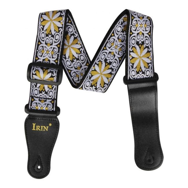 Guitar Straps Embroidery Bohemian For Bass Electric Acoustic Guitar  Adjustable