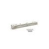 Roller Drawer Slides / Runners Bottom Fix Metal White Size 350mm (1 pair)