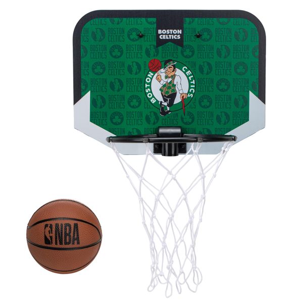 Franklin Sports NBA Boston Celtics Mini Over The Door Basketball Hoop - Kids Indoor Mini Basketball Hoop with Basketball - NBA Fan Shop Mini Hoop for Bedroom + Office - Over The Door Mini Hoop Set