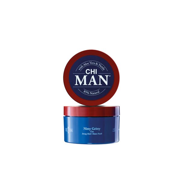 Farouk Clay. No Flakes Texture. Matte Finish. Provides A Strong Foundation to Build Your Style, Oud Fragrance, 3 Ounces CHI Man Nitty Gritty Tone Hair 85G, Plain, Estándar, 3