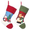 Dibor Two Novelty Festive Quilted Penguin Reindeer Sock Stocking Pair